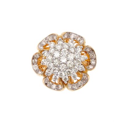 18ct Diamond Flower Ring