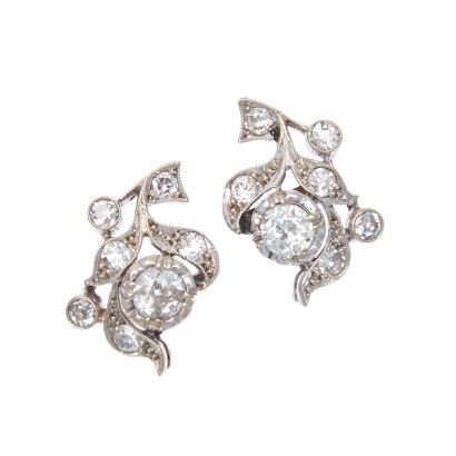 18ct Antique Diamond Earrings