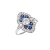 Art Deco Sapphire and Diamond Ring