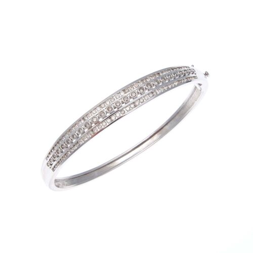 9ct Diamond Bangle