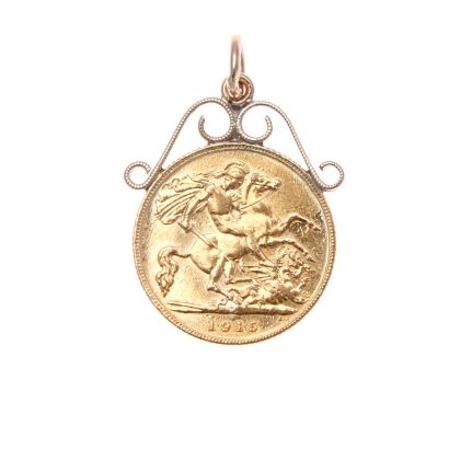 14ct Half Sovereign Pendant