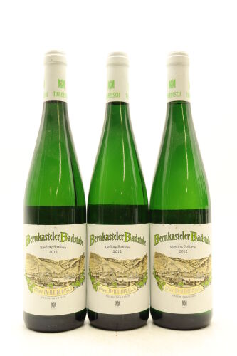 (3) 2012 Wwe Dr. H. Thanisch Bernkasteler Badstube Riesling Spatlese, Mosel