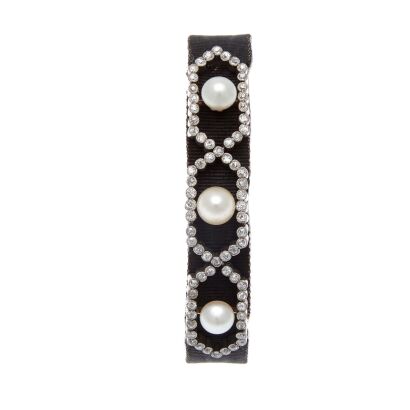 Art Deco Diamond and Pearl Bracelet