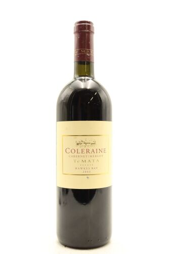 (1) 2003 Te Mata Estate Coleraine, Hawke's Bay