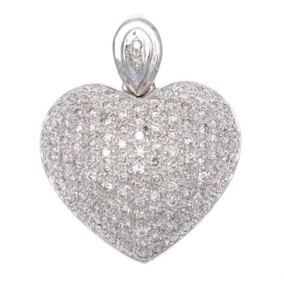 18ct Diamond Heart Pendant