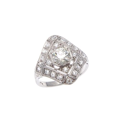 Platinum Belle Epoque Diamond Ring