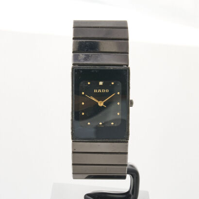 Rado, Stainless Steel, Black, 31mm x 23mm Quartz Wristwatch