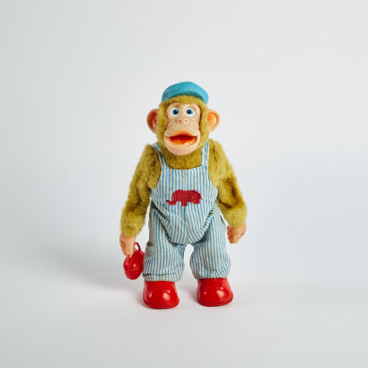 A Battery-Operated Toy Monkey