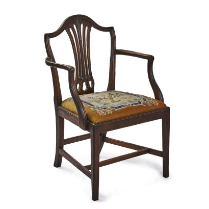 A Mahogany Hepplewhite Style Chair