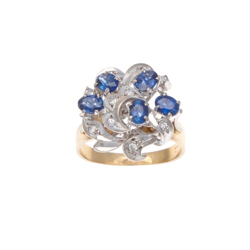 18ct Sapphire and Diamond Ring