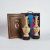 A Pair of Chinese Late Qing Dynasty Famille-Rose Amphora (Qing Dynasty Qianlong Mark)