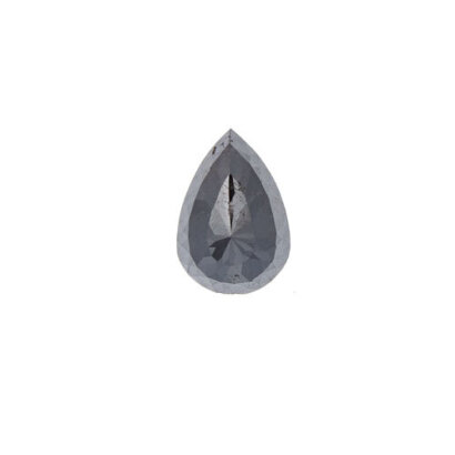 Loose 9.60ct Black Pear Shaped Diamond