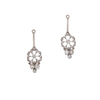 18ct Antique Diamond Earring Enhancers