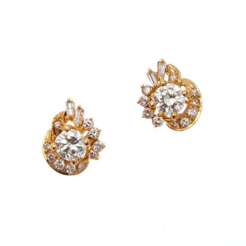 14ct Diamond Earrings