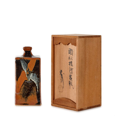 A Shōji Hamada Square Bottle Vase