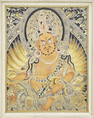 A Chinese Tibet Brocade Thangka