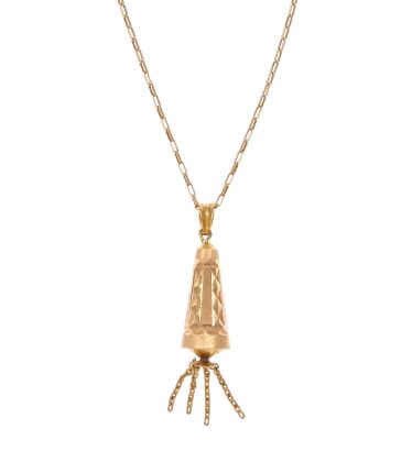 14ct Gold Tassel Pendant