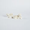 Chinese Dehua white porcelain Kirin Ornaments x2