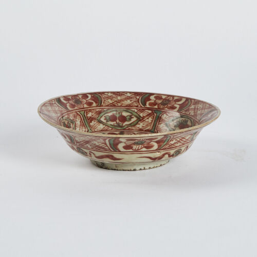 A Chinese Ming Dynasty Red+Green Bowl