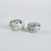 Chinese Ming Dynasty Blue and White Small Jar with Cover X 2p