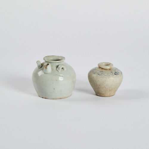 A Chinese Yuan Dynasty Blue and White Small Jar Ming Dynasty Small Pot