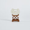 A Chinese Hetian White Jade Carving Ornament in Mid-Qing Dynasty