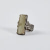 A Chinese Qing Dynasty Jade Silver Ring