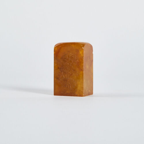 A Chinese Yellow Soap Stone Seal