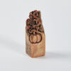 Chinese Shoushan Stone Carved Vegetable and Fruit Seal(huang yi stamp) mid-qing dynasty