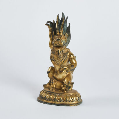 An Asian Bronze Buddha Statue