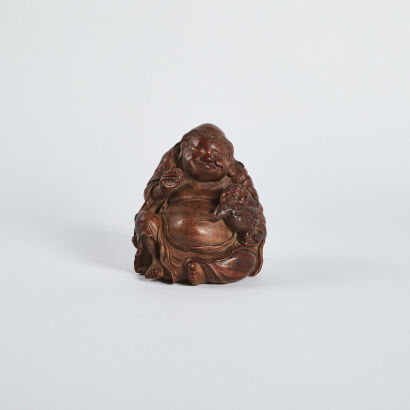 A Chinese Qing Dynasty Bamboo Root Carved Ornament