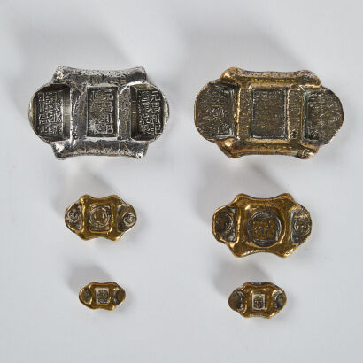 Chinsese Silver Ingots x6