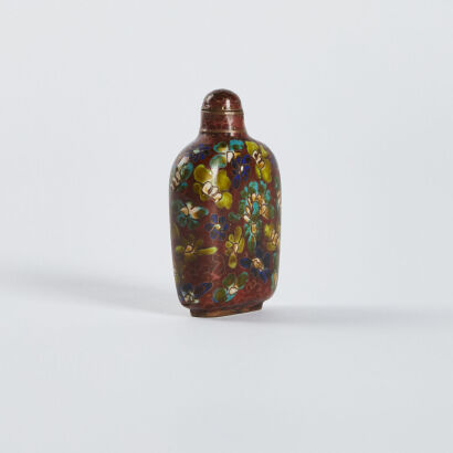 A Chinese cloisonné enamel snuff bottle