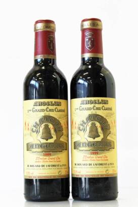 (2) 1999 Chateau Angelus 375ml