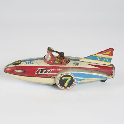 A Vintage Great Flying Boat Tin Toy C.1950s