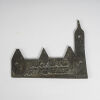 An Auckland Art Gallery Lead Cut Out Plaque - 2