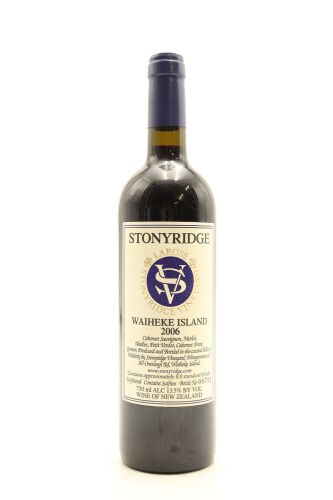 (1) 2006 Stonyridge Vineyard Larose, Waiheke Island