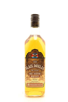 (1) Black Douglas 8 Year Old De Luxe Blended Scotch Whisky, 37.5% ABV, 750ml