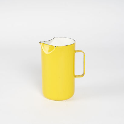 An Arabia Finland Yellow Enamel Pitcher