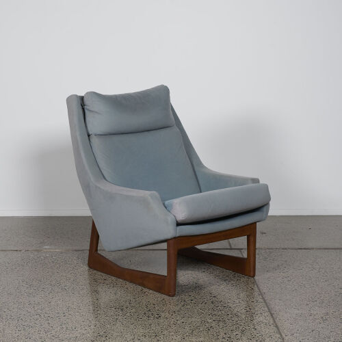 A Flewr Fleronde Sleigh Leg Armchair By Fred Lower