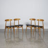 A Set Of Four Four Jon Jansen New Zealand Dining Chairs 1950s - 2