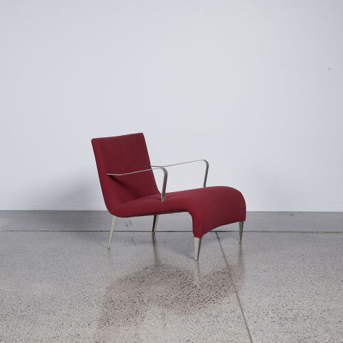 A Red Armchair Apta by B&B Italia