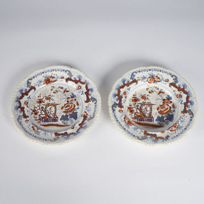 A Pair Of Royal Stone China Decorative Display Plates