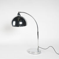 A Chrome MCM Arched Table Lamp