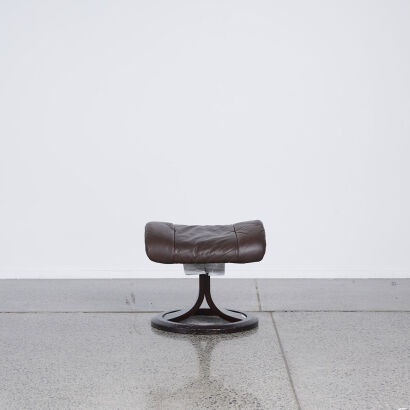 An IMG Norway FootrestIn Brown Leather