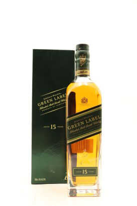 (1) Johnnie Walker Green Label 15 Year Old Blended Malt Scotch Whisky, 43% ABV