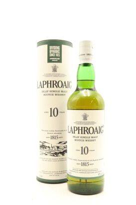 (1) Laphroaig 10 Year Old Single Malt Scotch Whisky, 40% ABV