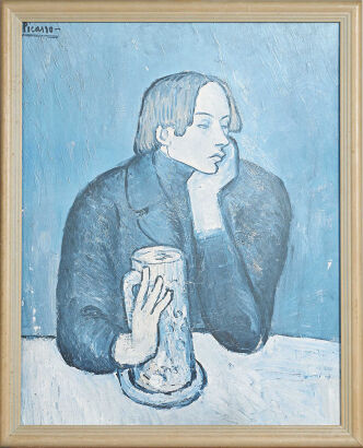 A Picasso Print Of Portrait Jaime Sabartes The Bock
