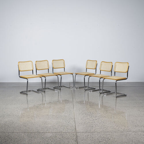 A Suite Of Six Marcel Breuer Cesca Chairs