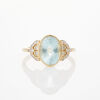 14ct Yellow Gold, 2.85ct Aquamarine and .11ct Diamond Ring